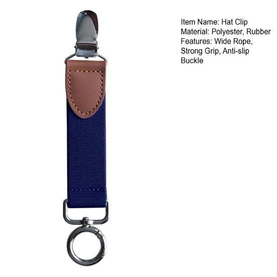 Широкий веревочный противоскользящий зажим с металлической пряжкой, зажим для шляпы, сумка без рук, зажим для шляпы, аксессуары для сумок