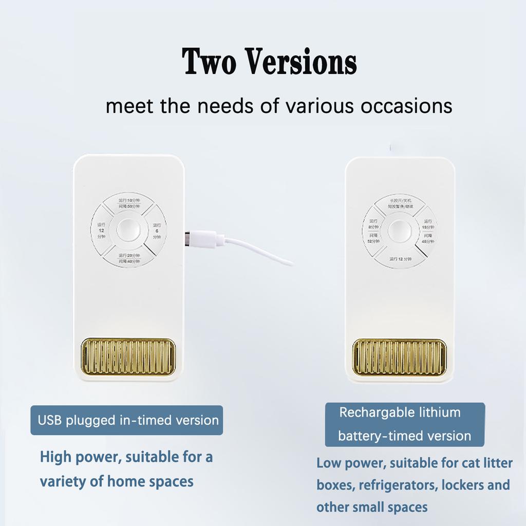 Перезаряжаемый/подключаемый устранитель запаха домашних животных, эффективный дезодорант для туалета, умный очиститель воздуха с таймером для нескольких домашних сценариев