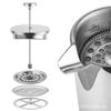 1000ml Stainless Steel 304 Double Layer French Presse Coffee Pot Larger Capacity Manual Cafe's Maker