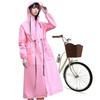 Материал плаща-дождевика для велоспорта Koramaku со съемным капюшоном для мужчин и мотоциклистов, длинный, идеально подходит для и дождливой погоды, идеально подходит для сильного дождя, женский [ЭВА, приятный для кожи]