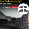 4Pcs TPE Wheel Invisible Mud Flaps for Tesla Model 3 Y  2022 Mudflaps Mudguard Splash Fender Guards Fit Car
