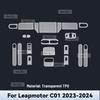 Для LEAPMOTOR C01 2024 ТПУ Пленка на экран навигации автомобиля Защитная наклейка на коробку передач Антицарапина Аксессуары для интерьера