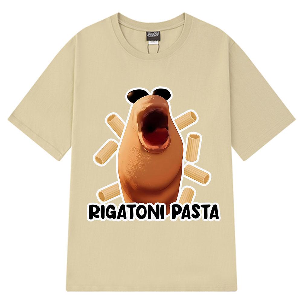 Rigatoni Pasta Marcus The Worm Meme Tshirt Unisex Unisex Fashion Hiphop Tshirt Highquality Shortsleeved Cotton Harajuku Tshirt