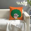 Anime Cute PPop ManS Pillow Case Natural Linen Organic Fabric DoubleSided Printing Sofa Home Decor Cushion Cover