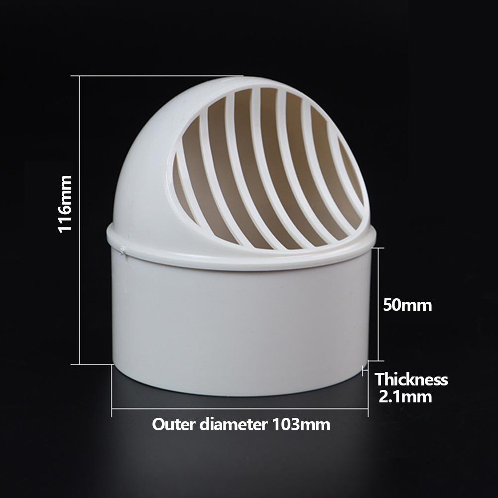 New PVC Air Vent Half Spherical White Ducting Ventilation Vent Cover Wall Ceiling