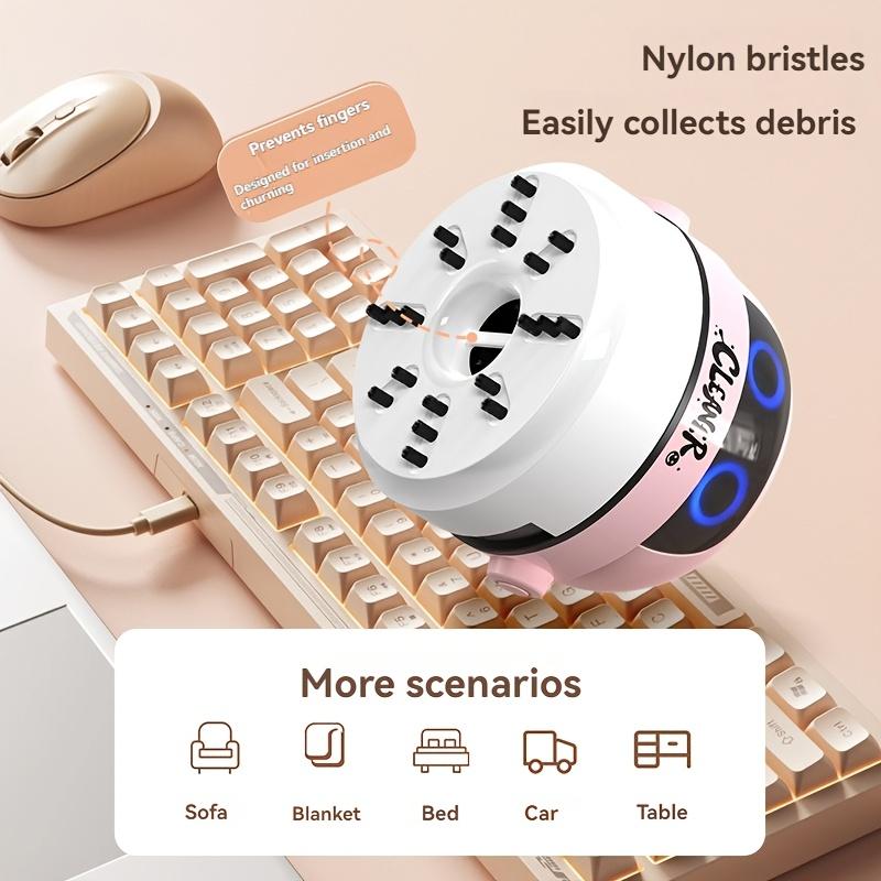 Mini Desktop Vacuum Cleaner Portable Table Crumb Sweeper Battery Operated Pencil Eraser Dust Keyboard Vacuum Cleaner