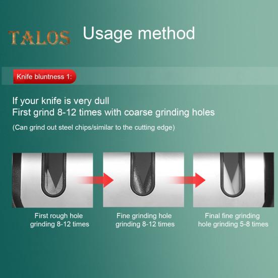 4-в-1 точилка для ножей 3-ступенчатая быстрая заточка Нескользящая сверхмощная многофункциональная точилка для ножниц точильный камень кухонные принадлежности
