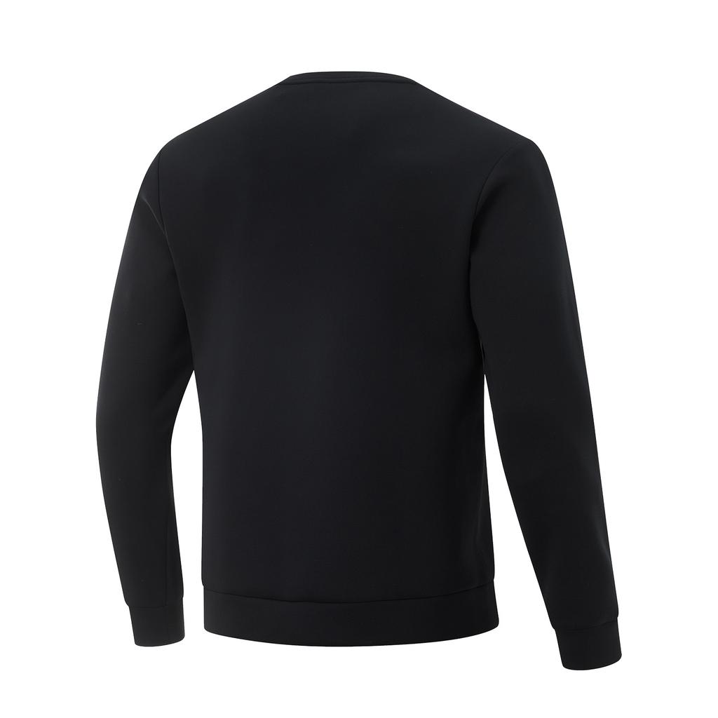 Li Ning Fitness Series Sweatshirt Men's Black/Banana Leaf Green Pyrography AWDV119-1
