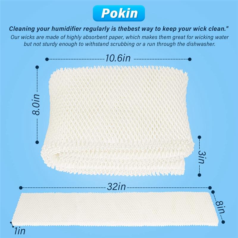 Фильтр увлажнителя MAF1 для фильтров увлажнителя Aircare - Совместим с фильтром Essick Air Emerson Moistair - 2 шт.