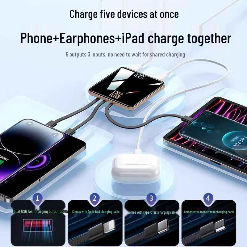 HANDUNYOU 30000mAh Super Fast Charging Power Bank