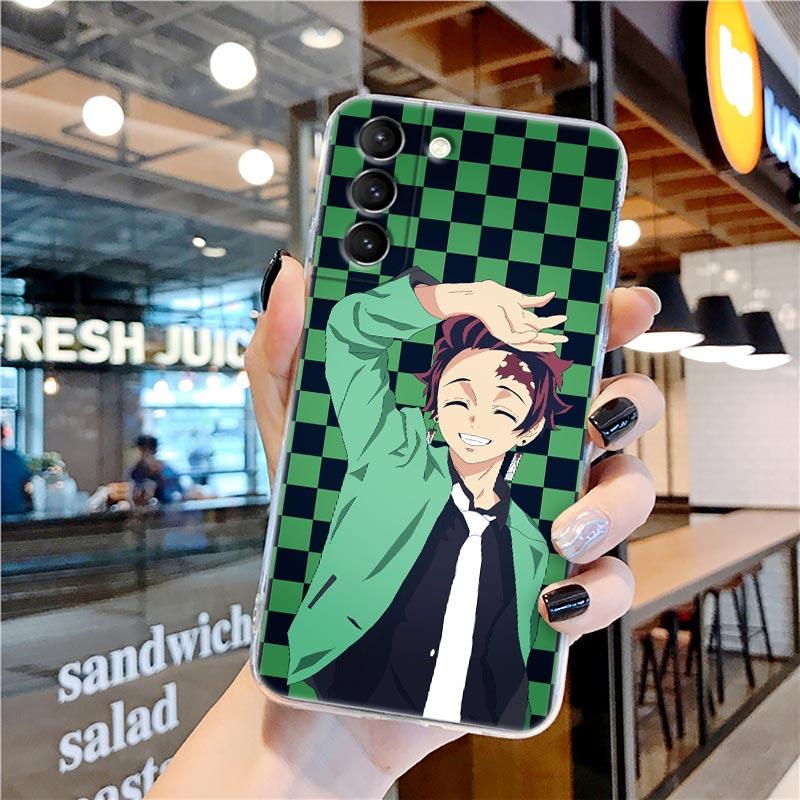 Прозрачный чехол Kamado Nezuko Kimetsu No Yaiba Demon Slayer для Samsung Galaxy S22 S21 S20 FE S 22 Ultra S10 E S9 Plus 5G, чехол