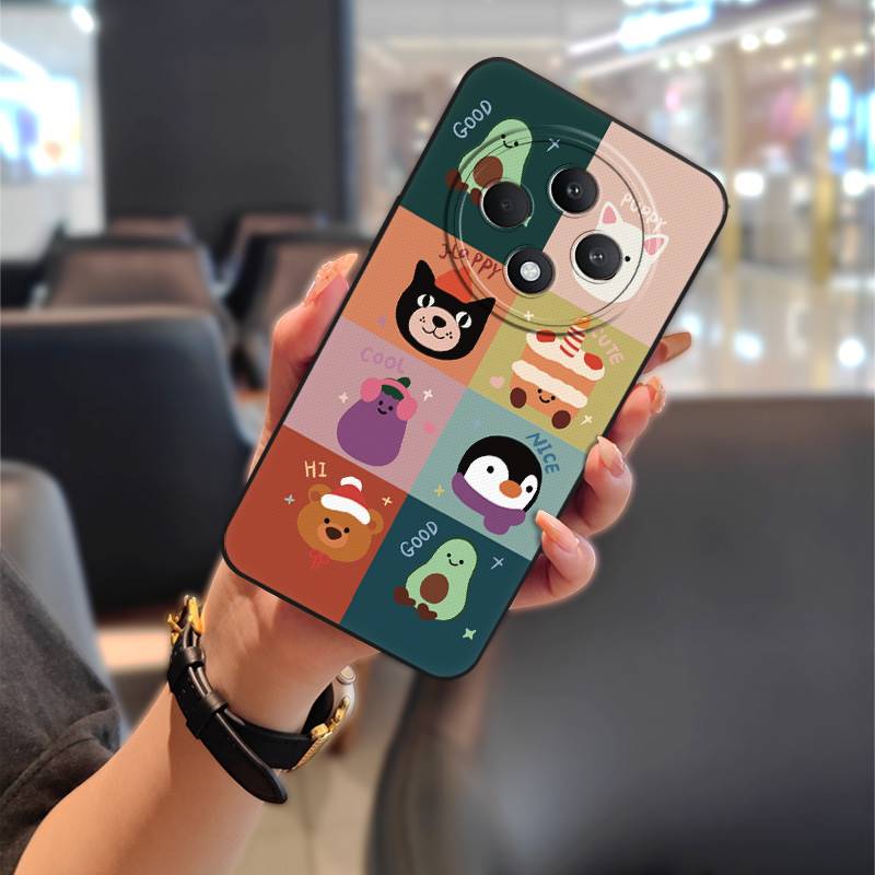 Животные Противоударный Чехол для Телефона Для OPPO Reno12F 5G/Reno12 FS/F27 5G Грязеотталкивающий Чехол для Телефона Пылезащитный ТПУ Милый Мультяшный
