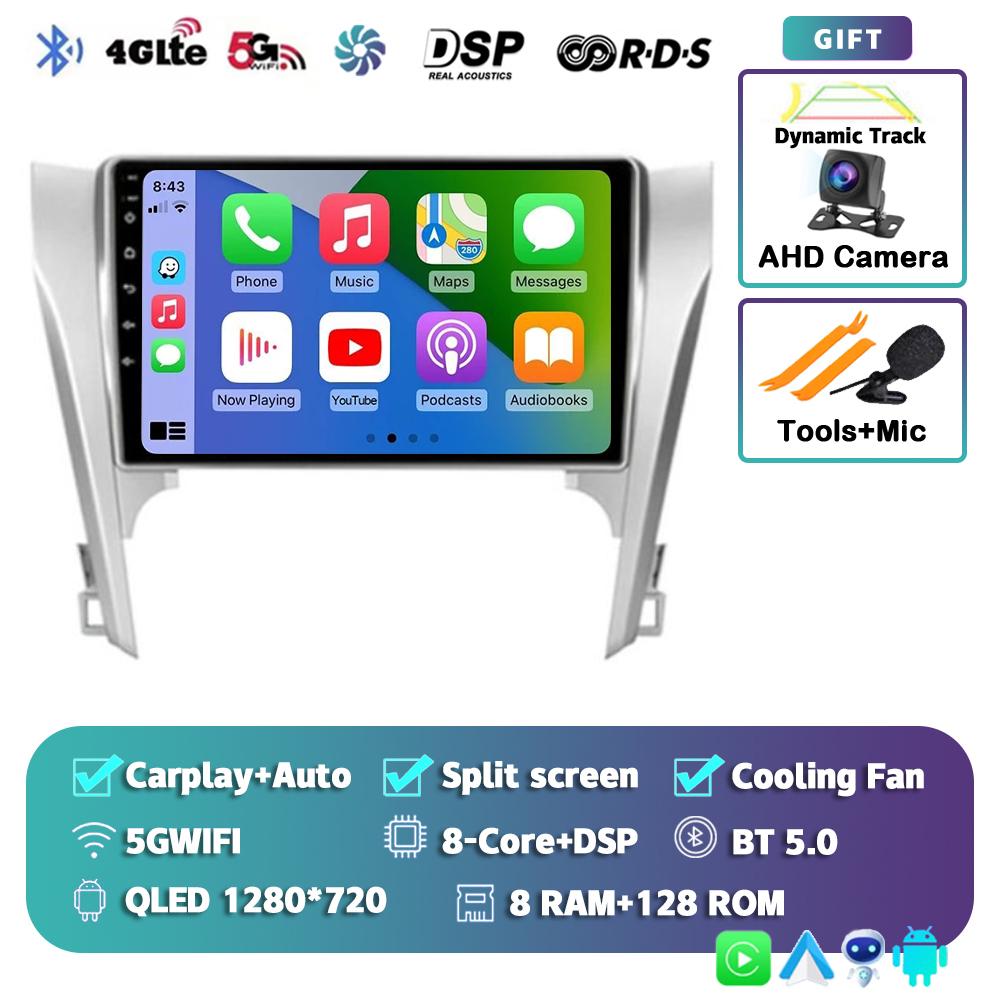 Android 14 Carplay Auto для Toyota Camry 7 XV 50 55 2011-2014 Автомобильный Радио Мультимедиа Видео Плеер Навигация Стерео GPS Нет 2din 4G