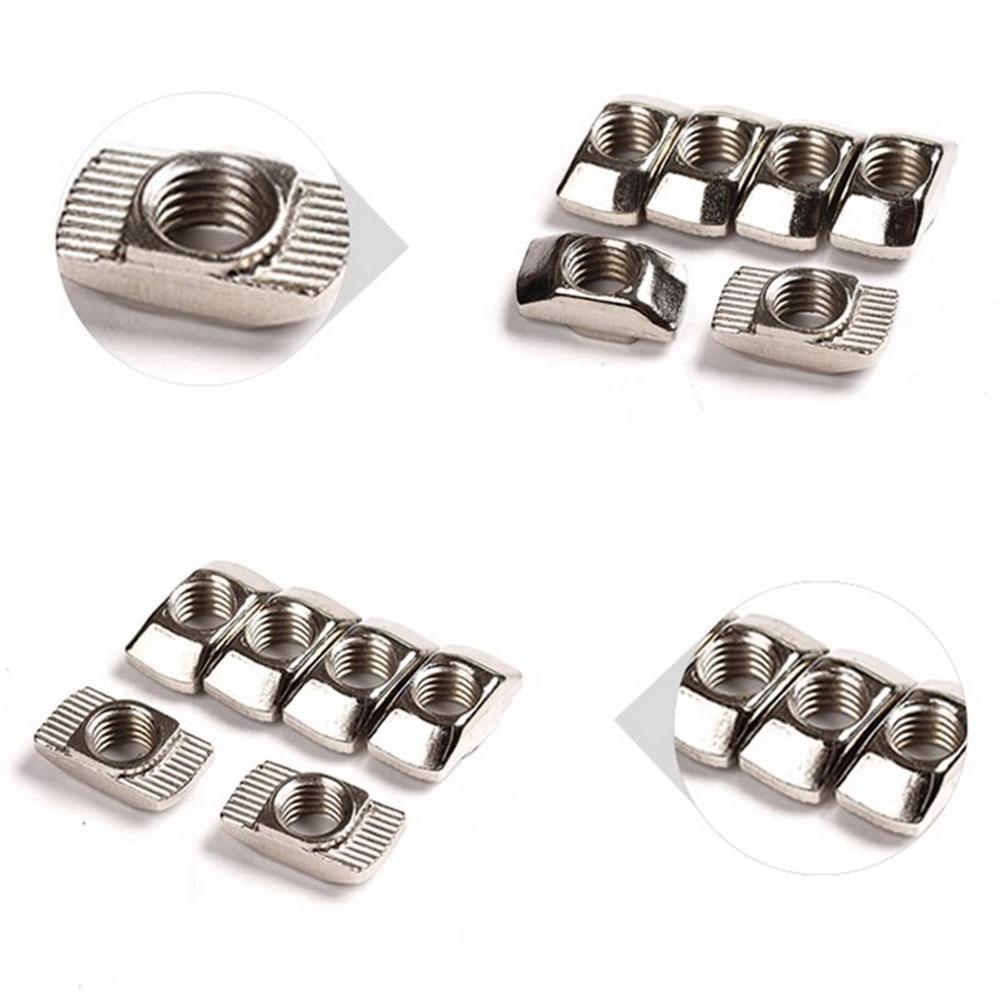 Multi Size T-Slot EU Standard Carbon Steel Thread T Nut Nuts Fasteners Hardware Aluminum Profiles