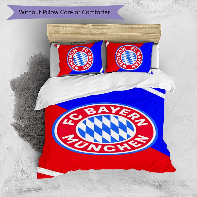 3pcs B-Bayern Munich (8) Design Cover Set - HD Printed Bedding with 1 Cover and 2 Pillowcases - Perfect for Home and Dorm Decor