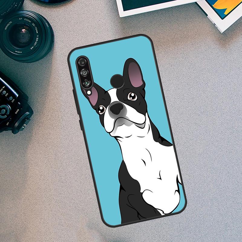 Чехол для Huawei Nova 5T 9 10 SE 3i 7i 8i 11i 12i Y60 Y61 Y70 Y72 Y73 Y90 Y91 P30 P40 Lite с изображением собаки породы Бостон-терьер