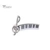Креативная брошь в форме фортепиано в форме музыкальных нот, изысканный элегантный значок в виде литературного музыкального инструмента, ювелирное изделие для свадебной вечеринки, подарок