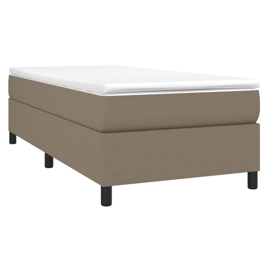 Vidaxl Rama Łóżka Bez Materaca, Taupe, 100X200 Cm, Obita Tkaniną