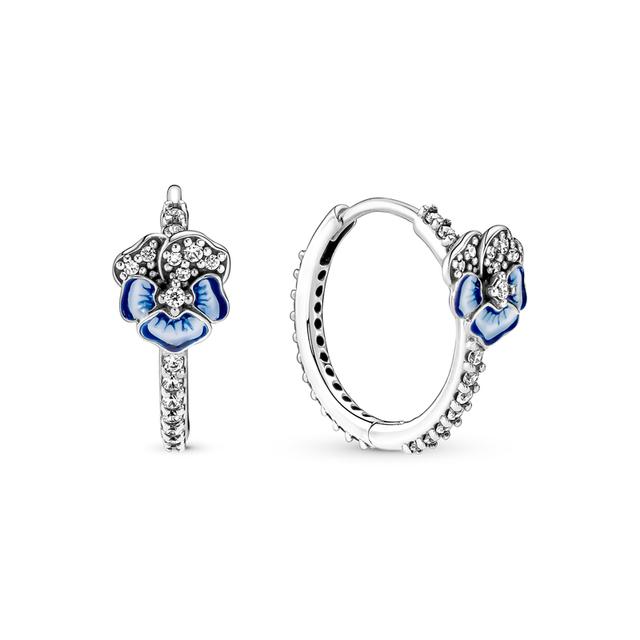 Серьги-кольца из серебра 925 пробы с цветком ромашки, серьги-кольца из серебра 925 пробы с розовым и желтым цветком для женщин, свадебные обручальные серьги с цирконием, оригинальные ювелирные изделия, подарок