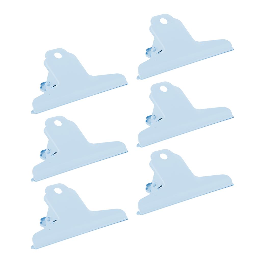 10pcs Metal Clip Iron Large Clip Strong Clamping Force Paper Clips for School Tickets Photos