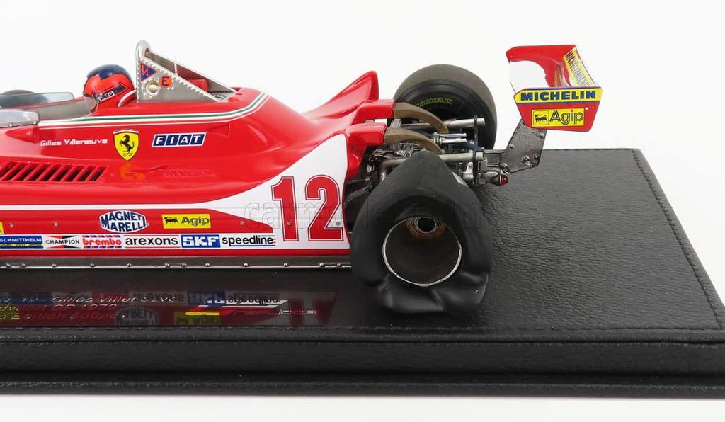 GP REPLICAS Масштаб Ferrari F1 312 T4 Гран-при Нидерландов 1979 Жиль Вильнёв Ferrari GILLES VILLENEUVE GP002CN Ограниченная серия 500 экземпляров 1/18 #12