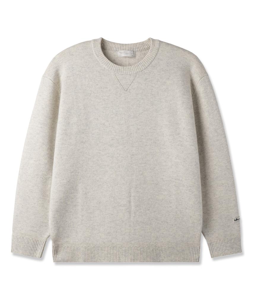 BAKKEN Soft Wool Round Knit Bk8937_Oatmeal