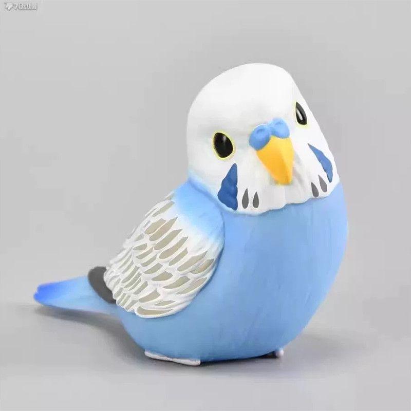 Genuine Gacha Scale Model Dear Little Bird Friends in Your Palm Budgerigars Peony Crows Kingfishers Action Figure Toys