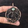 Prehnite Pendant Copper Wire Wrapped Pendant Gemstone Jewelry Very Pretty Dog Pendant Copper Jewelry Handmade Pendant For Gift Women Pendant