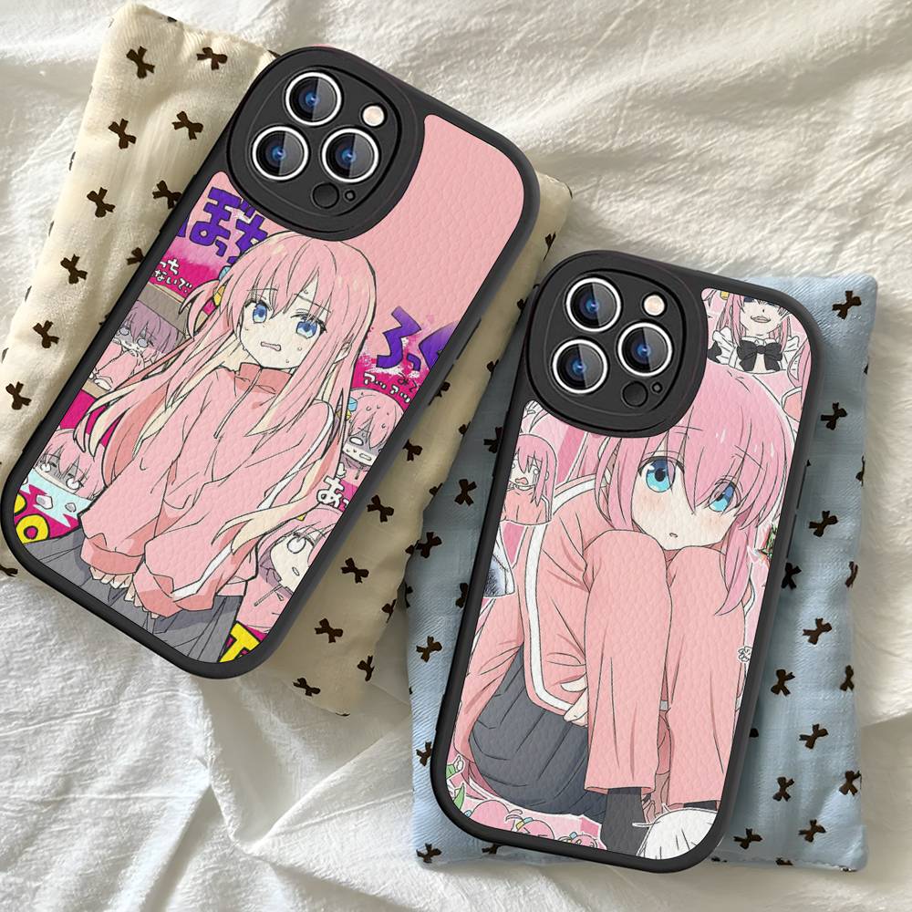 B-BOCCHI THE ROCK! Phone Case For IPhone 16 15 14 13 12 11 Pro Max Plus Shockproof Leather Cover