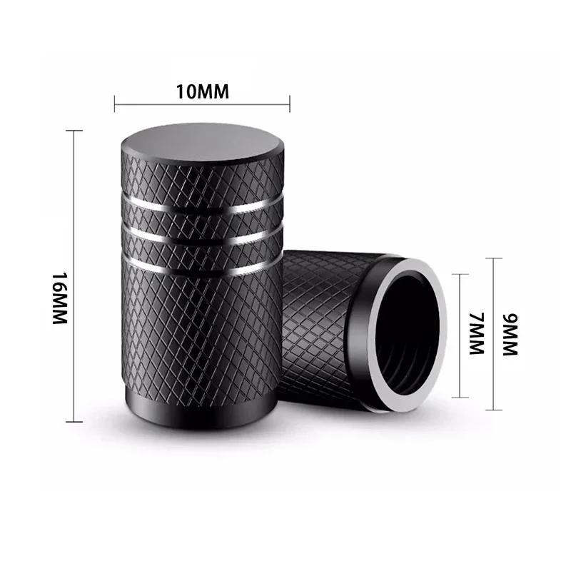 4Pcs/Set Universal Aluminum alloy Car Tire Valve Cap Dust Cover Car Tire Valve Stem Caps For Q5 Lexus Volkswagen BWM Tesla Car