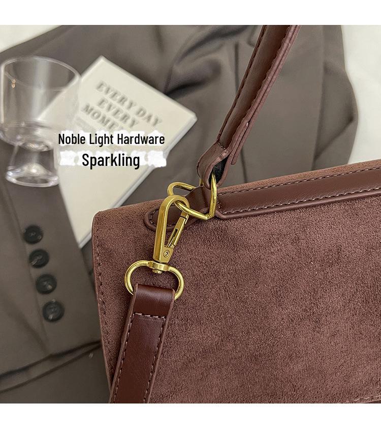 Retro-Style Frosted Texture Women's Commuting Bag 2025 - Large Capacity Shoulder Bag