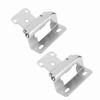2Pcs Self Closing Cabinet Hinge 1 2in Enhanced Safety Steel Semi Wrap Overlay Cupboard Door Hinge for Kitchen Bathroom