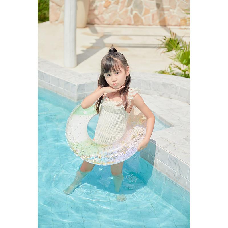 Взрослый утолщенный надувной плавательный круг с блестящей акварельной росписью для мужчин и женщин 90 Подходит для взрослых