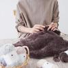 5 мотков пряжи из натуральной шерсти, Fab Fur, средней толщины, 40 г (68м), 80 % нейлон, 20 % полиэстер. (Бледно-розовый)