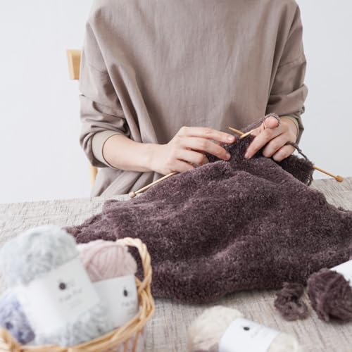 5 мотков пряжи из натуральной шерсти, Fab Fur, средней толщины, 40 г (68м), 80 % нейлон, 20 % полиэстер. (Бледно-розовый)