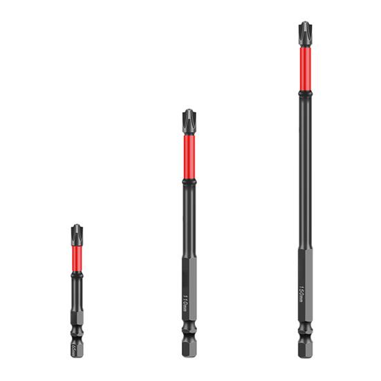 Impact Screwdriver Bit Set Rustproof Corrosion Resistant Magnetic Slotted Heads 1/4 Inch Hex Shank Cross Slot Screw Driver Drill Bits