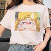 Sailor Moon 90s Funny T-Shirt Harajuku Clothes Tshirt Aesthetic Cat Anime Unisex Cute FeUnisex T