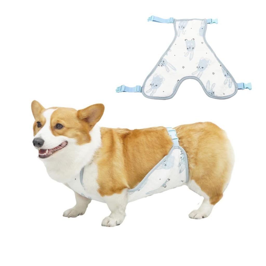 Хлопковый бандаж для живота питомца: -Холодный бандаж для живота для собаки (Корги) & – Удобная домашняя одежда