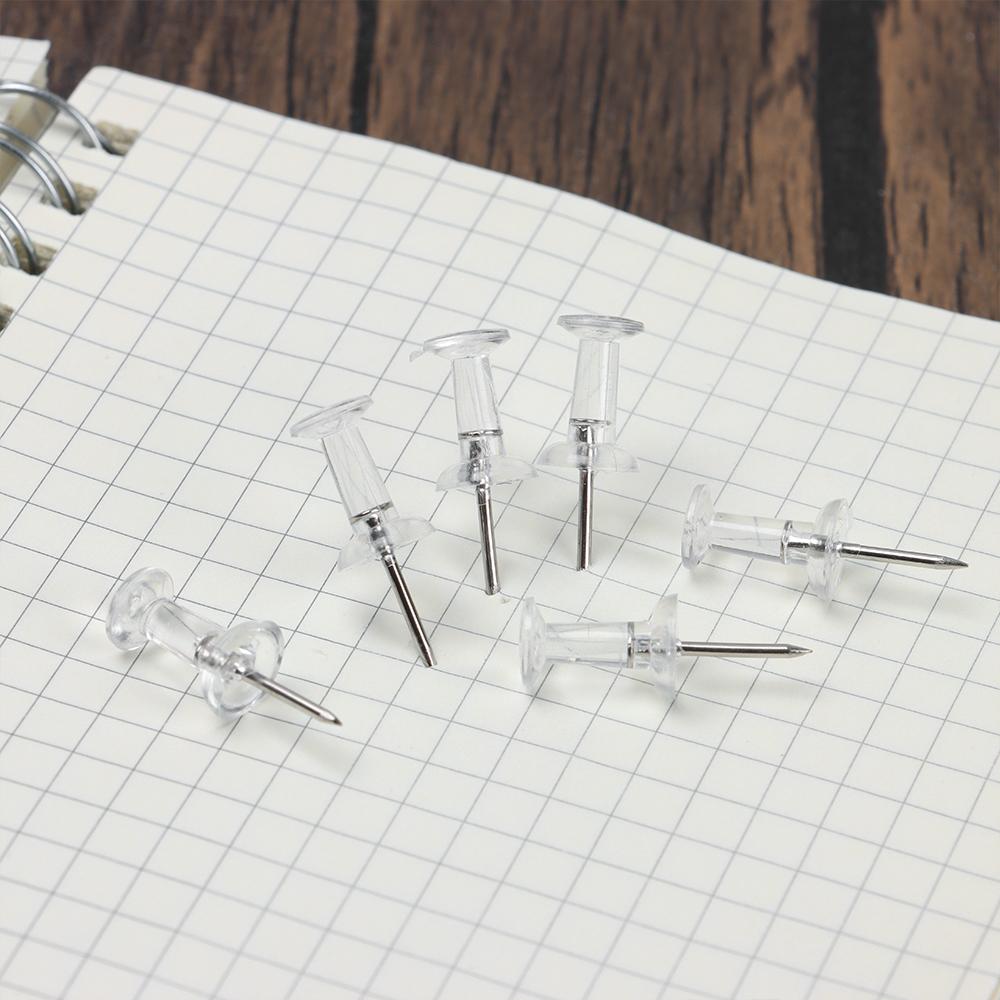 Durable Buttons Pins Board Thumb Tacks Stationery Supplies Push Pins Drawing Pins Clear Push Pins