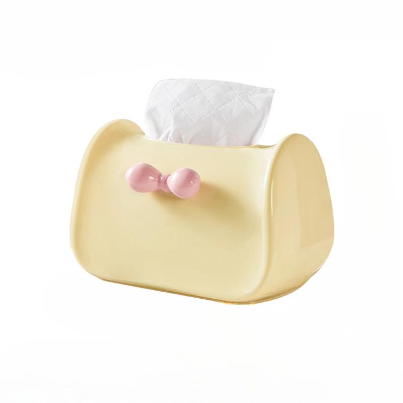 Коробка для салфеток Dopamine, украшение для дома, модная коробка для салфеток, креативный настольный компьютер с расширенными функциями, симпатичные инструменты для хранения бумаги