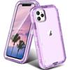 Чехол для iPhone 16 15 14 13 12 11 Pro Max Plus Xs Xr 8 7 Полный 3 в 1 Ударопрочный Прочный Защита от царапин Крепкий Прозрачный Чехол Funda