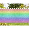 Colorful Rainbow Printed Garage Door Decorations Background (No Glitter) Party Photography Backdrop Kids Girl Princess Birthday Outdoor Banner Party