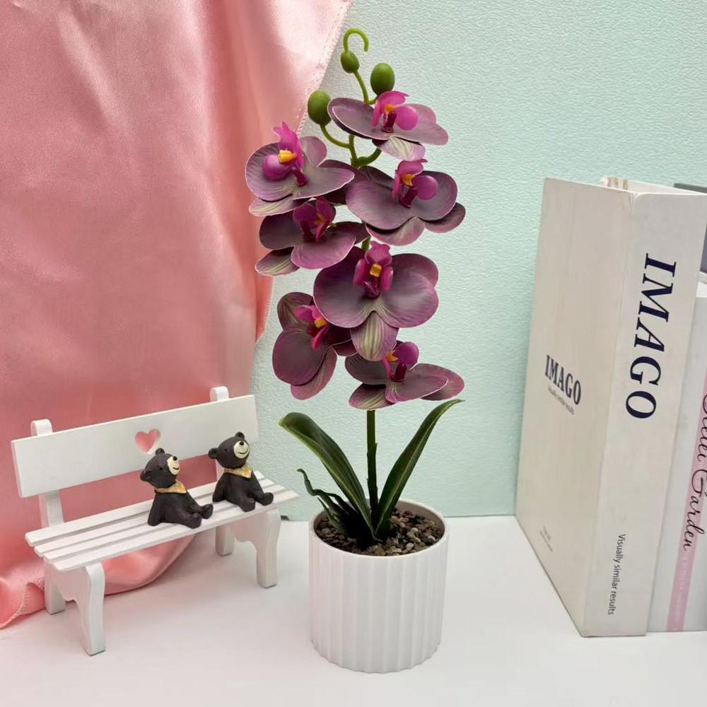 Faux Butterfly Orchid Floral Arrangement For Party Decorations And Home Styling