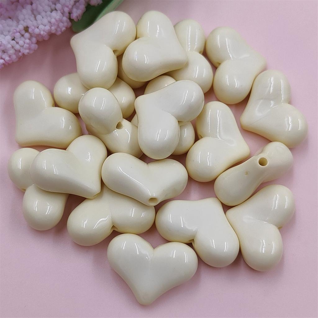 10 шт. большие для изготовления ювелирных изделий акриловые бусины в форме сердца свободные красочные аксессуары ручной работы DIY браслет ожерелье фурнитура для изготовления ювелирных изделий