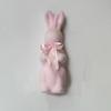 With Bow Tie Bunny Decoration Creative Large Flocking Rabbit Statues Cute Design Party Rabbit Ornaments Indoor Outdoor Lawn