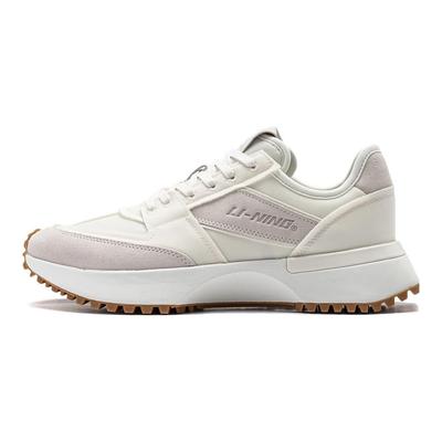Li Ning 001 Vntg удобные спортивные легкие прочные низкие кроссовки для бега женские кроссовки белые AZGT034-1
