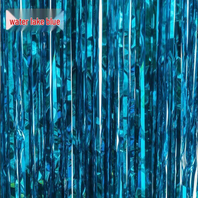 Лазерный фон с бахромой и мишура для украшения вечеринки или мероприятия