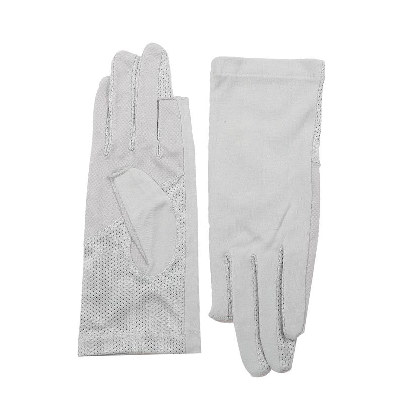 Женские летние тонкие короткие перчатки из полиэстера и хлопка, спортивные нескользящие дышащие перчатки для вождения и езды, солнцезащитные перчатки