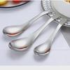 316 Stainless Steel Baby & Children's Soup Spoon - Durable Tableware for Home or Hotel Use, Customizable with Logo.