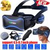 3D VR Glasses Virtual Reality Headset Bass Stereo Surround Headphone Games Movie VR Headset Wide Angle for 4.5-6.7 Inches Smartphones Remote Gamepad